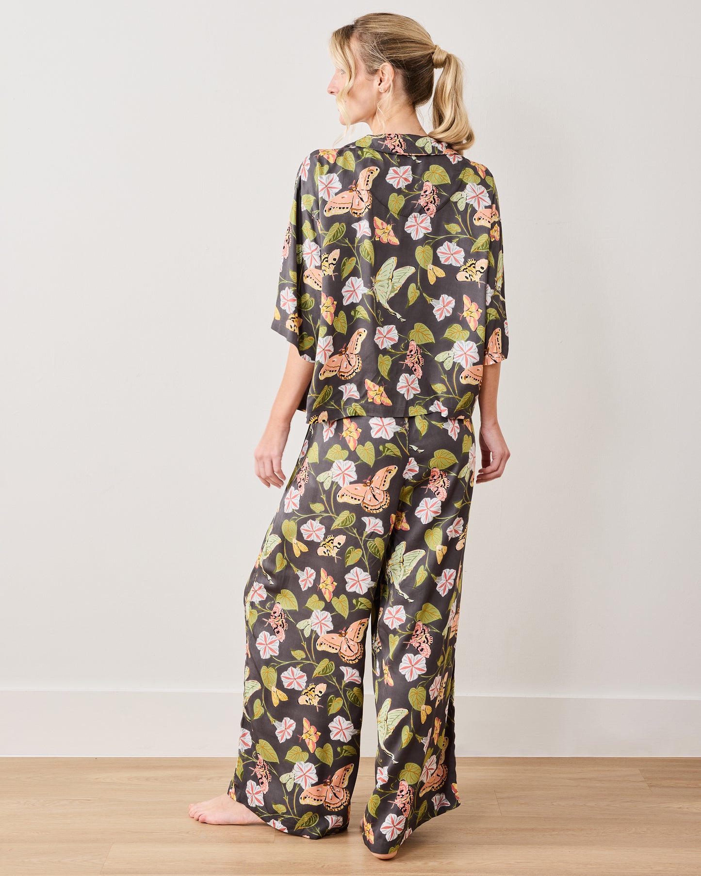 Midnight Flutter - Tall Eco Satin Wildest Dreams Set - Slate - Printfresh