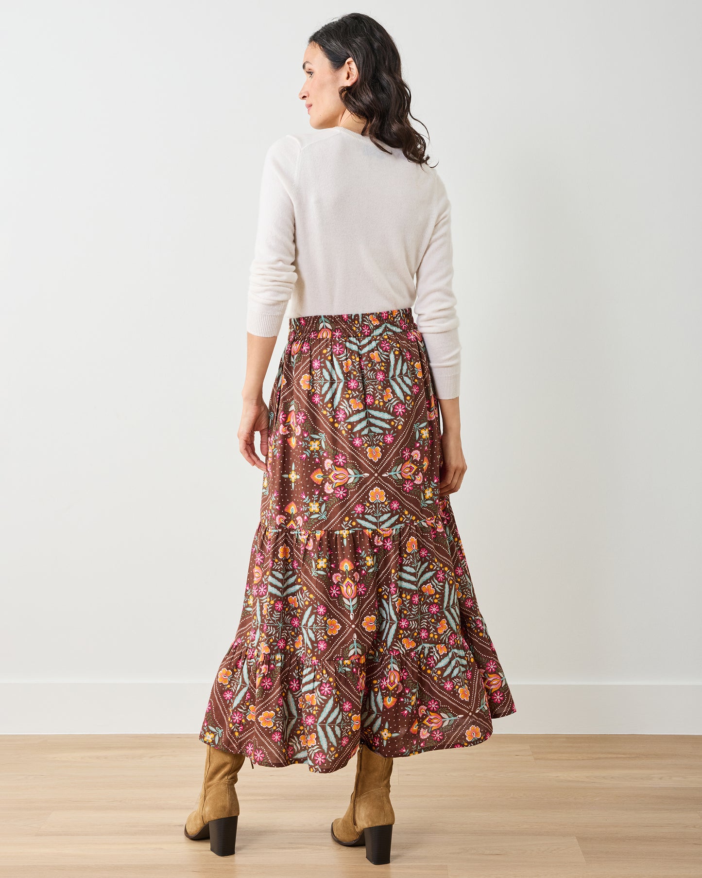 Floral Bandana - Lone Star Skirt - Tanned Copper - Printfresh