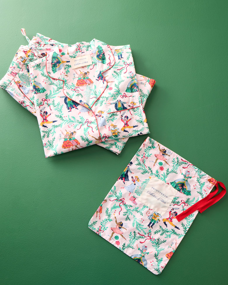 Nutcracker Dreams - Long PJ Set - Sweet Cream - Printfresh