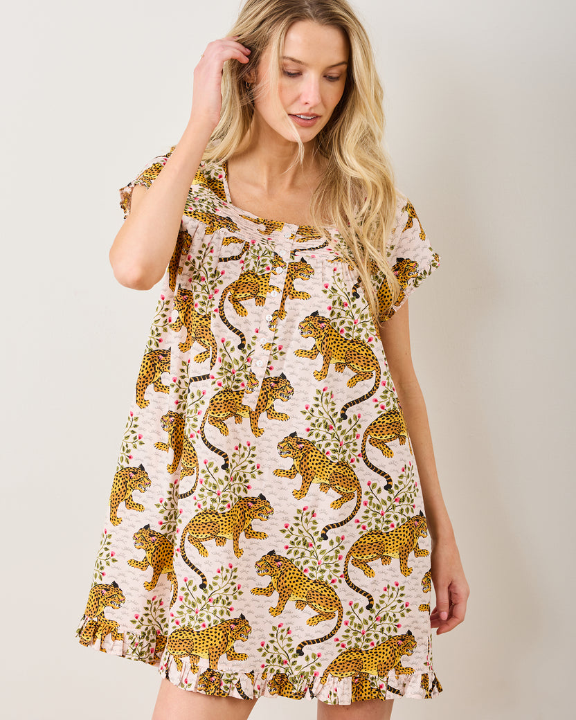 Bagheera - Pintuck Nightgown - Blush - Printfresh