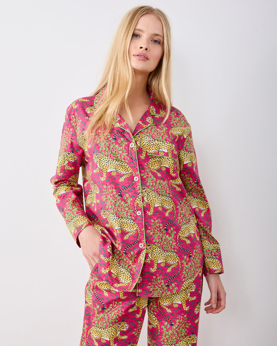 Bagheera - Long PJ Set - Hot Pink - Printfresh