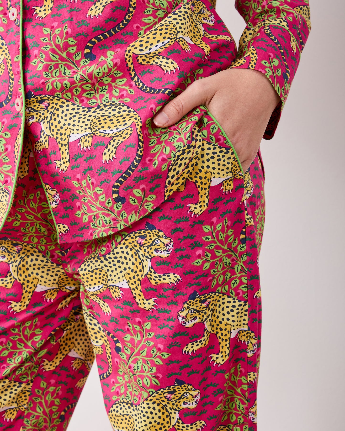 Bagheera - Long PJ Set - Hot Pink - Printfresh