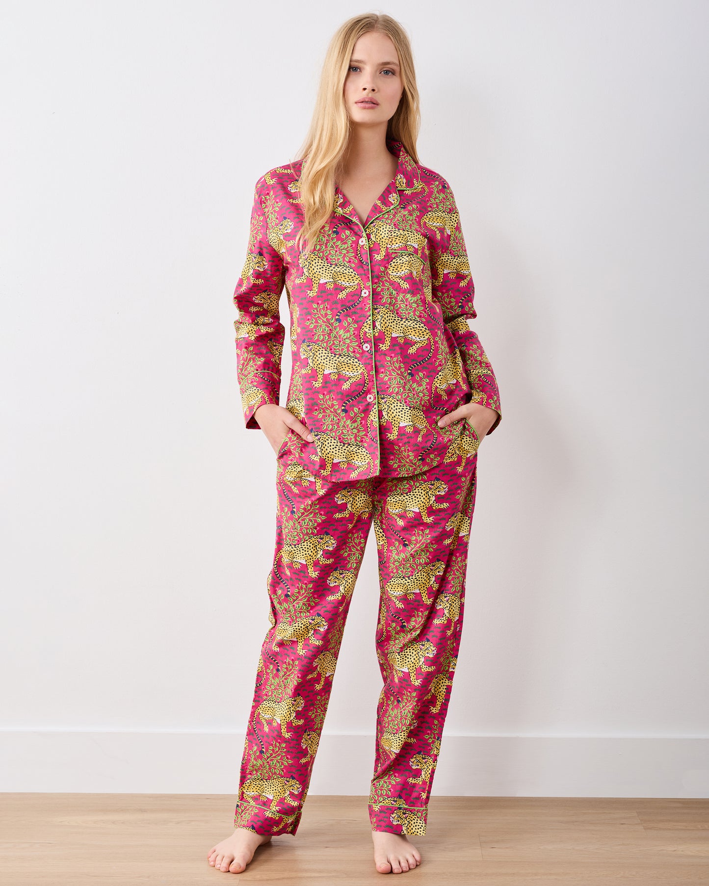 Bagheera - Tall Long PJ Set - Hot Pink - Printfresh