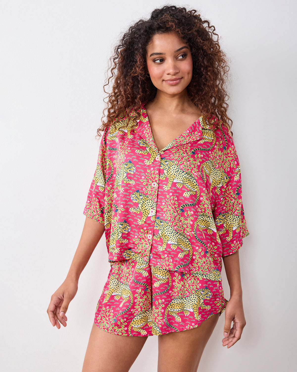 Bagheera Eco Satin Sweet Dreams Set Hot Pink