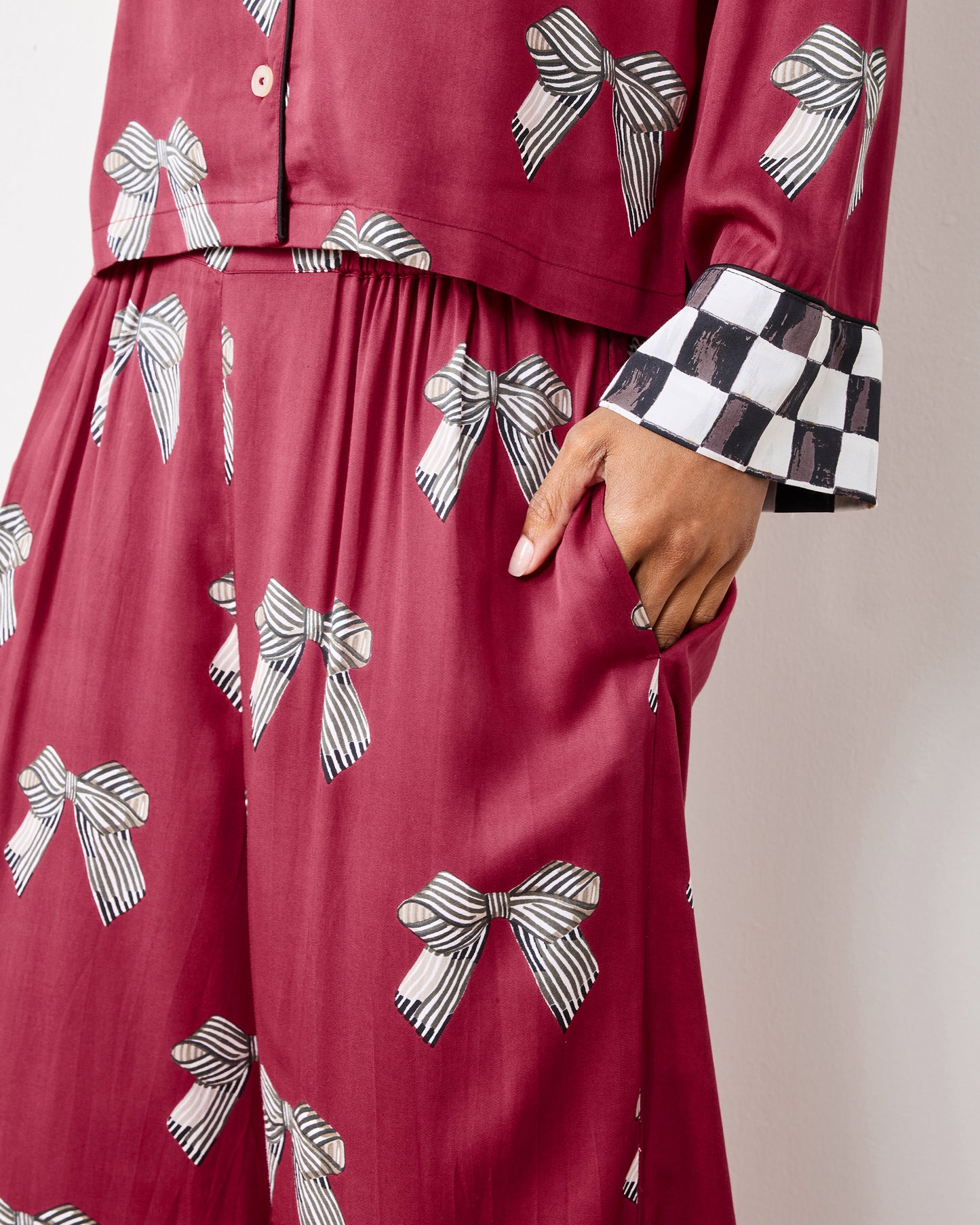 Bows - Eco Satin Soho Set - Wine - Printfresh