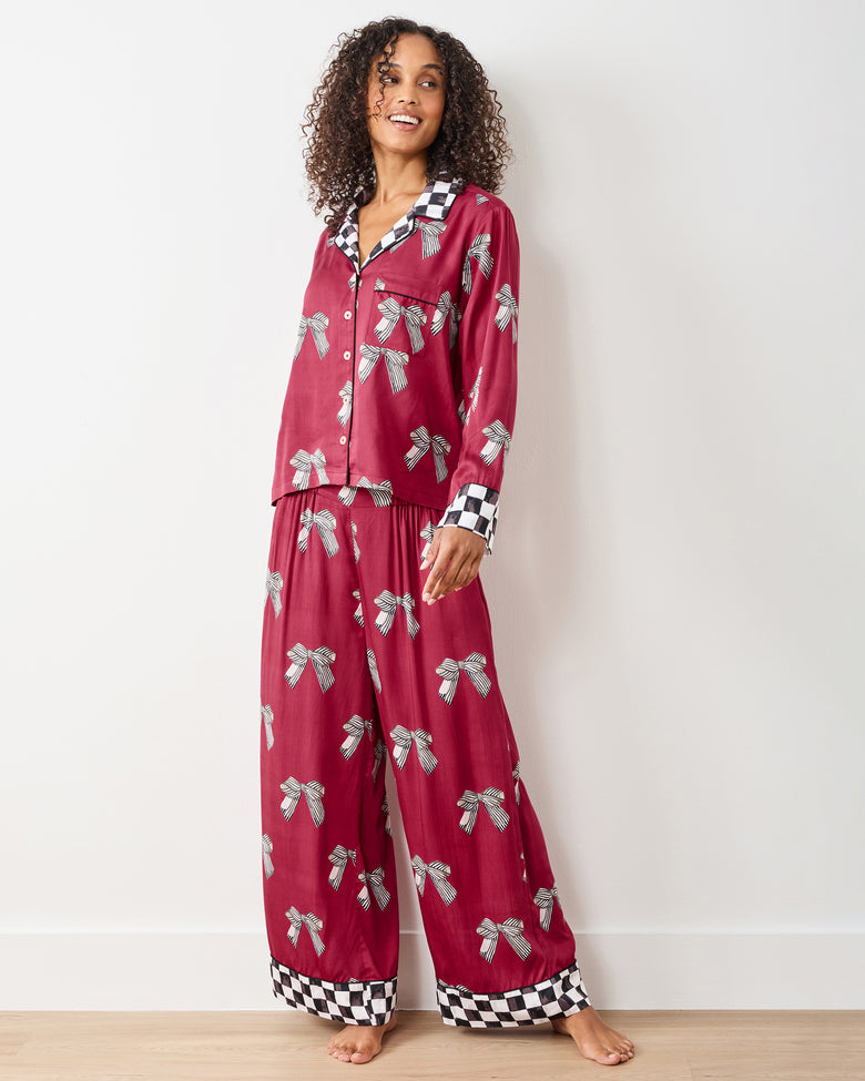 Bows - Eco Satin Soho Set - Wine - Printfresh