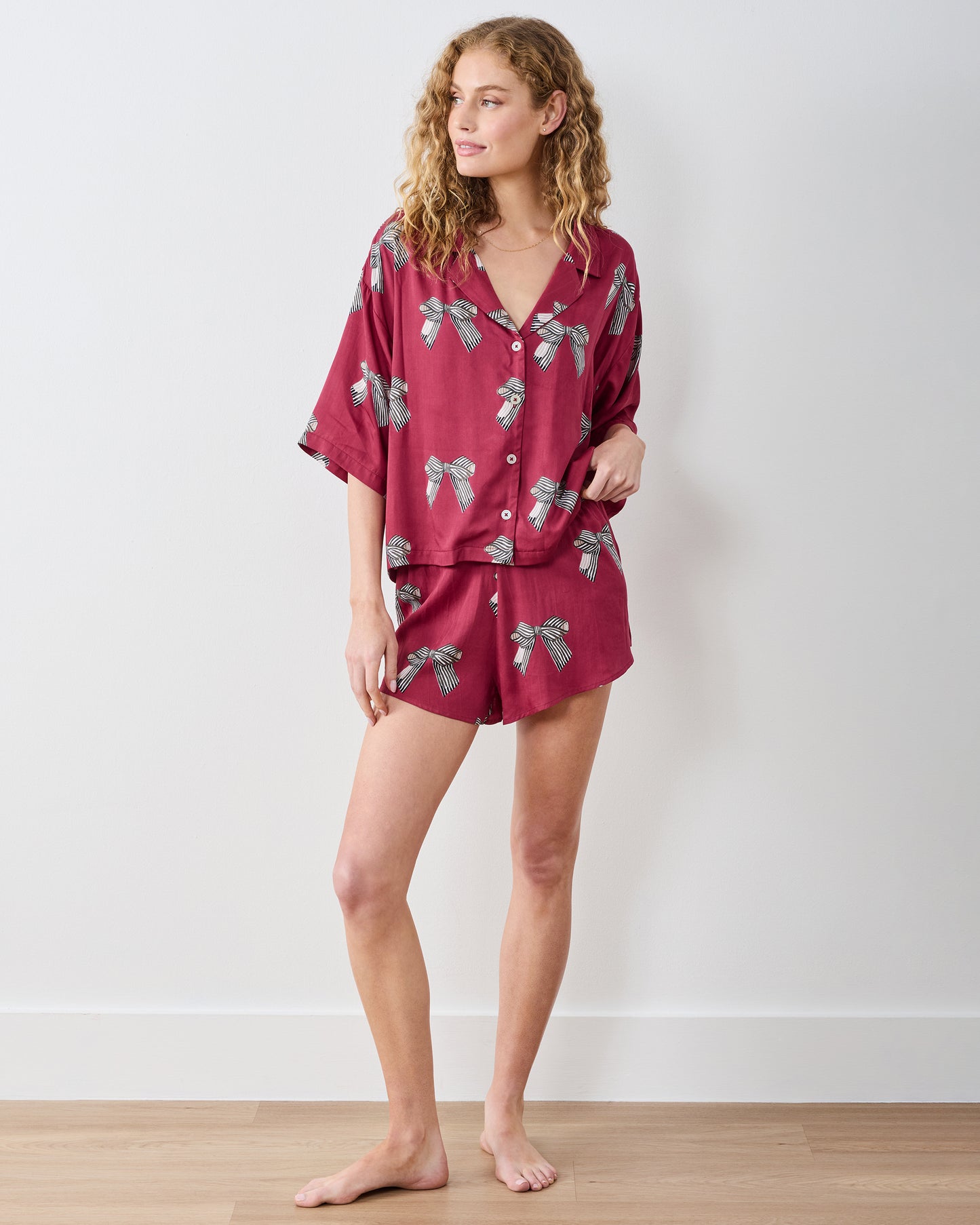 Bows - Eco Satin Sweet Dreams Set - Wine - Printfresh