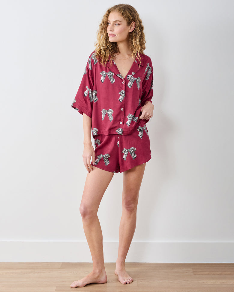 Bows - Eco Satin Sweet Dreams Set - Wine - Printfresh