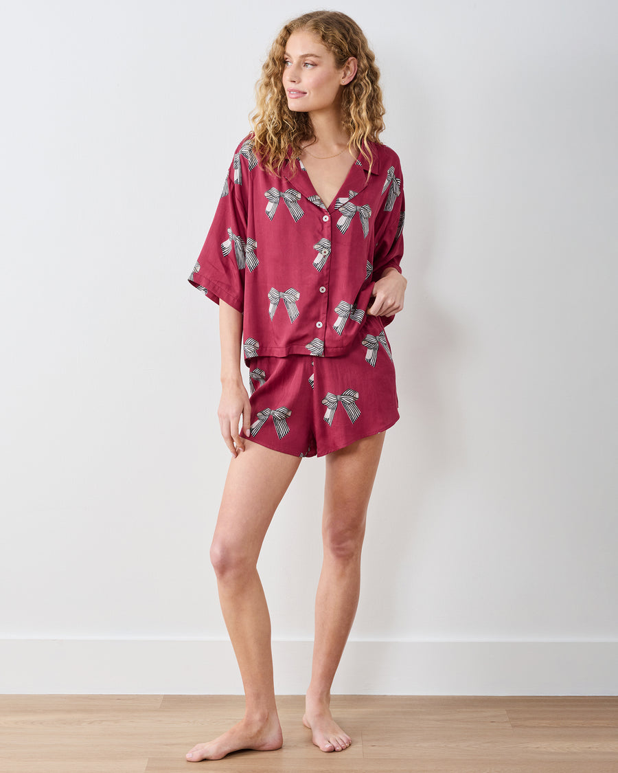 Bows - Eco Satin Sweet Dreams Set - Wine - Printfresh