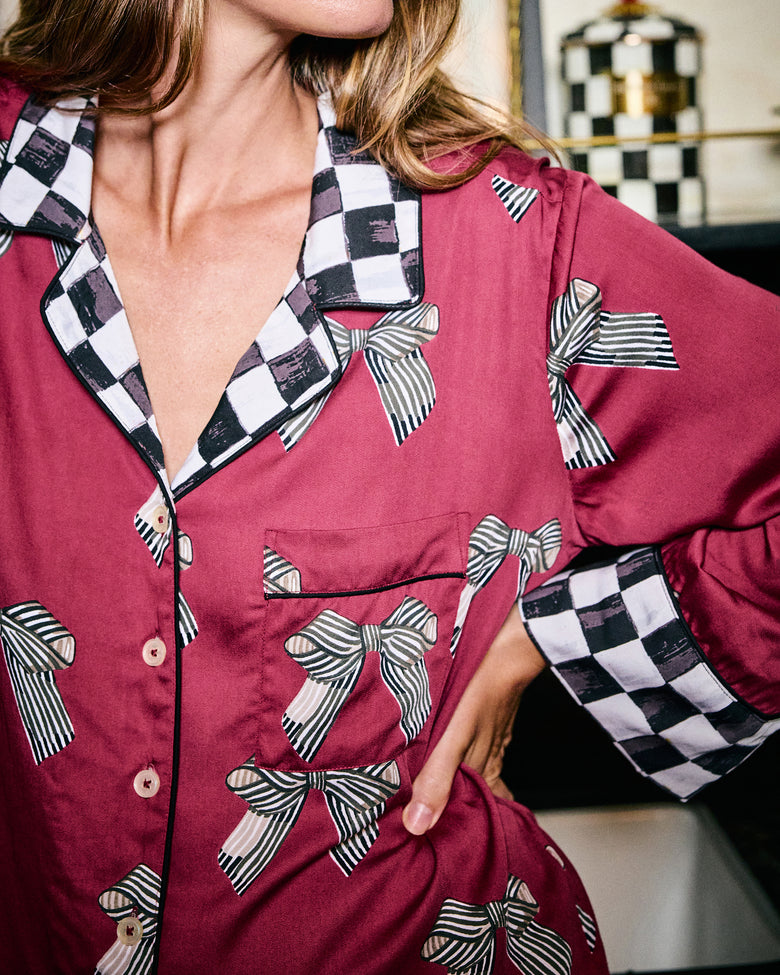 Bows - Eco Satin Soho Set - Wine - Printfresh