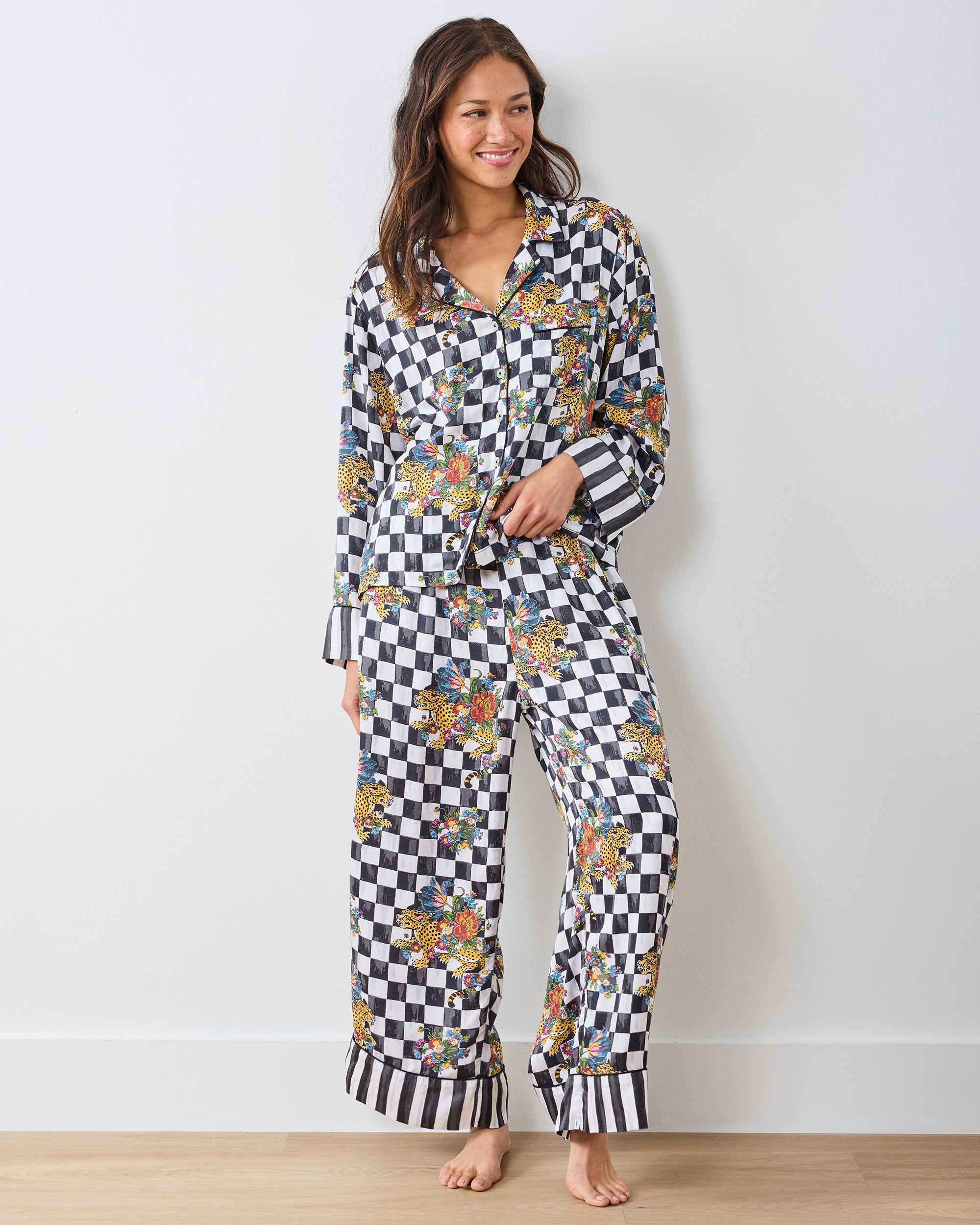 Courtly Check Bagheera - Eco Satin Soho Set - Floral - Printfresh