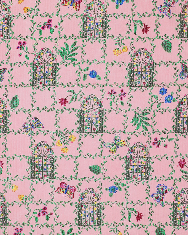 Gilded Greenhouse - Florence Dress - Pink Muse - Printfresh