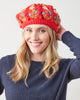 Red - Eleanor Beret - French Knot - Printfresh