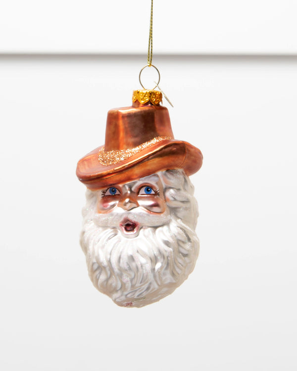 Western Santa Ornament - Ornamentally You - Printfresh