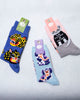 Women's Staffordshire Dog Sock - Yellow Owl - Printfresh