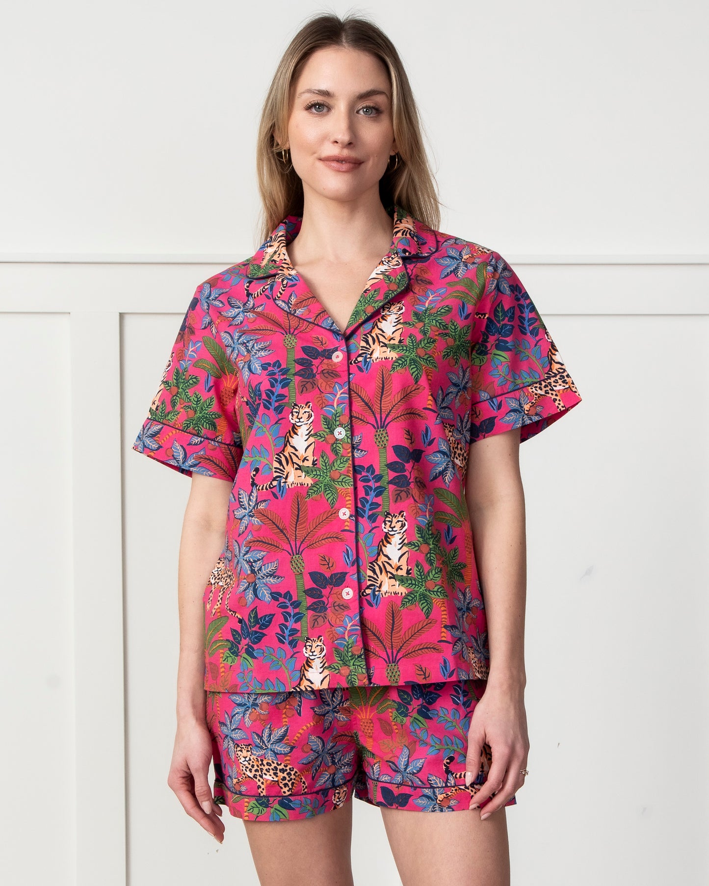 Big Cat Energy - Short Sleep Set - Fuchsia - Printfresh
