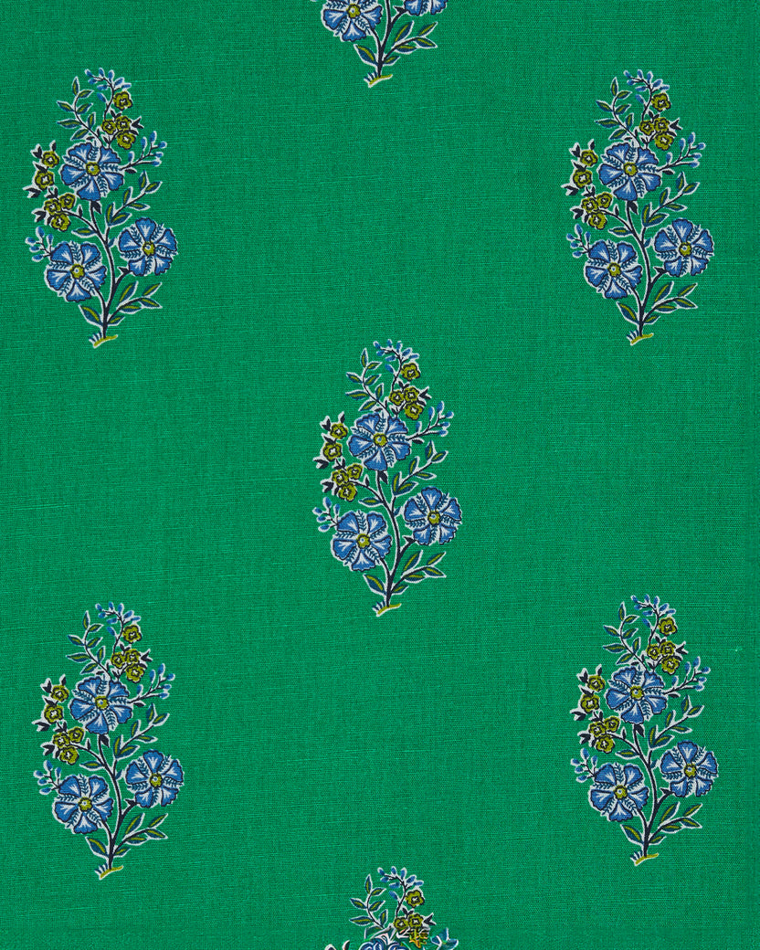 Bouquet Blossoms - Ocean View Long Tunic Dress - Lucky Green - Printfresh