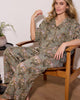 Bagheera - Satin Wildest Dreams Pajama Set - Olive - Printfresh