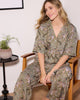 Bagheera - Tall Satin Wildest Dreams Pajama Set - Olive - Printfresh