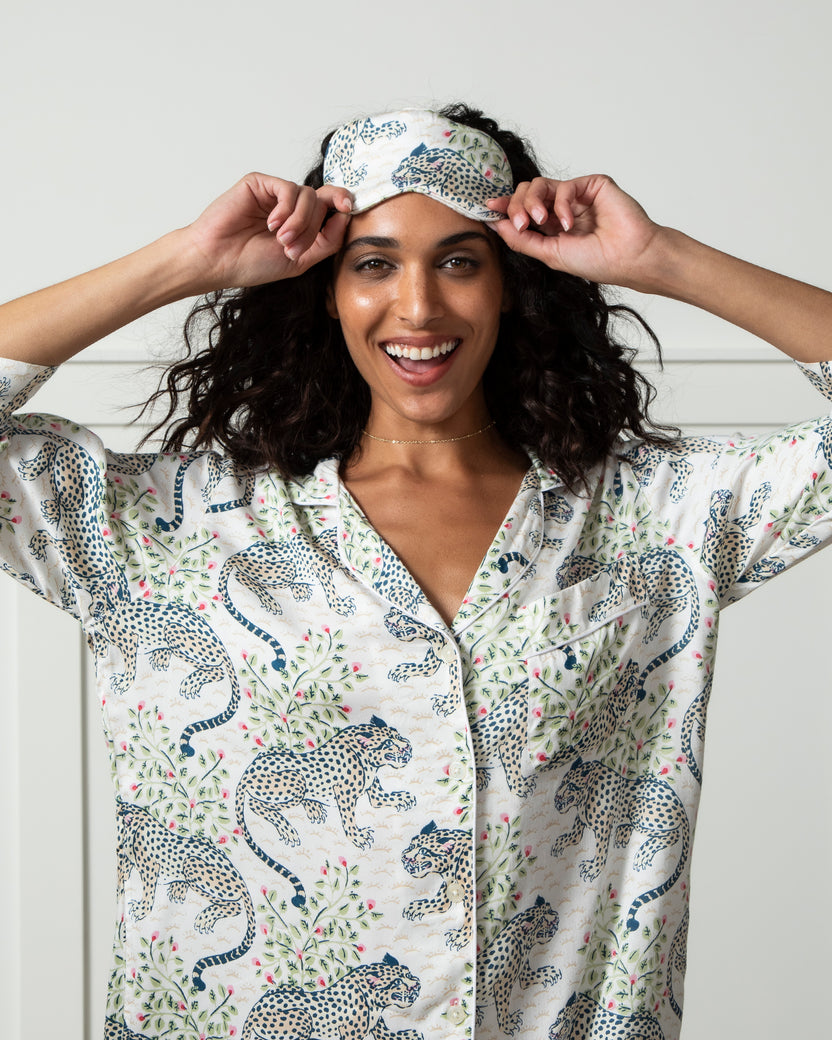 Bagheera - Eco Satin Eye Mask - Wedding Cake - Printfresh