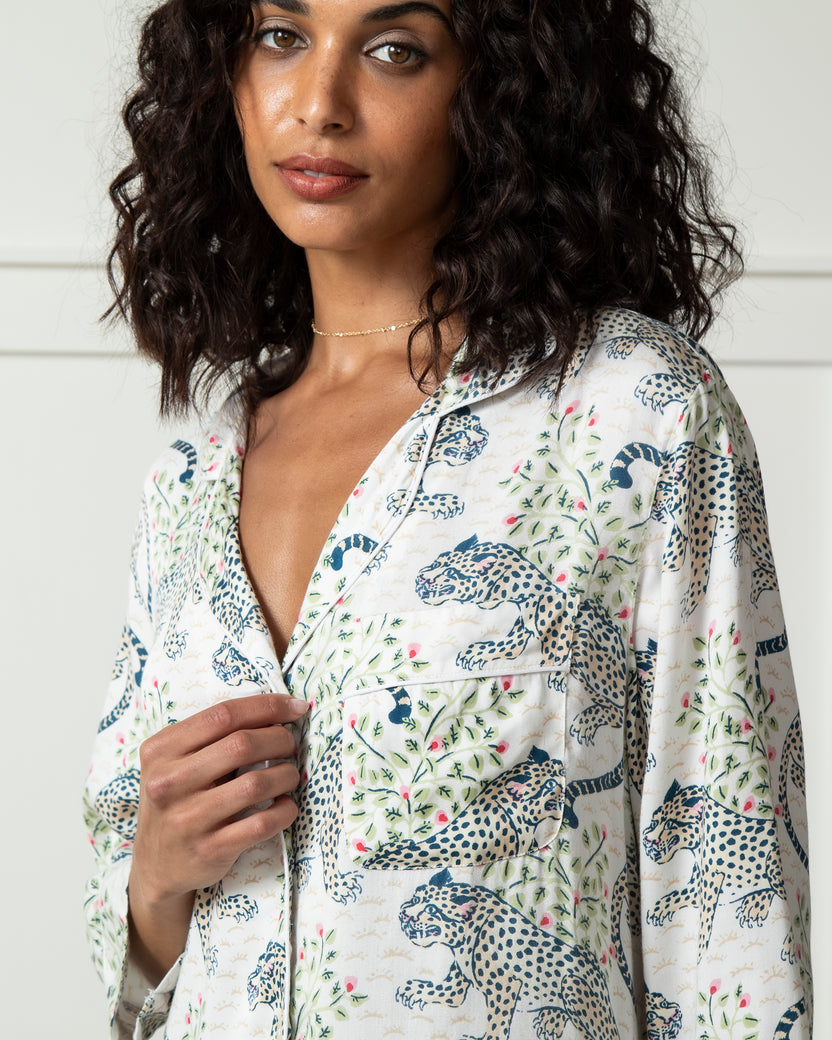 Bagheera - Eco Satin Sleep Shirt - Wedding Cake - Printfresh