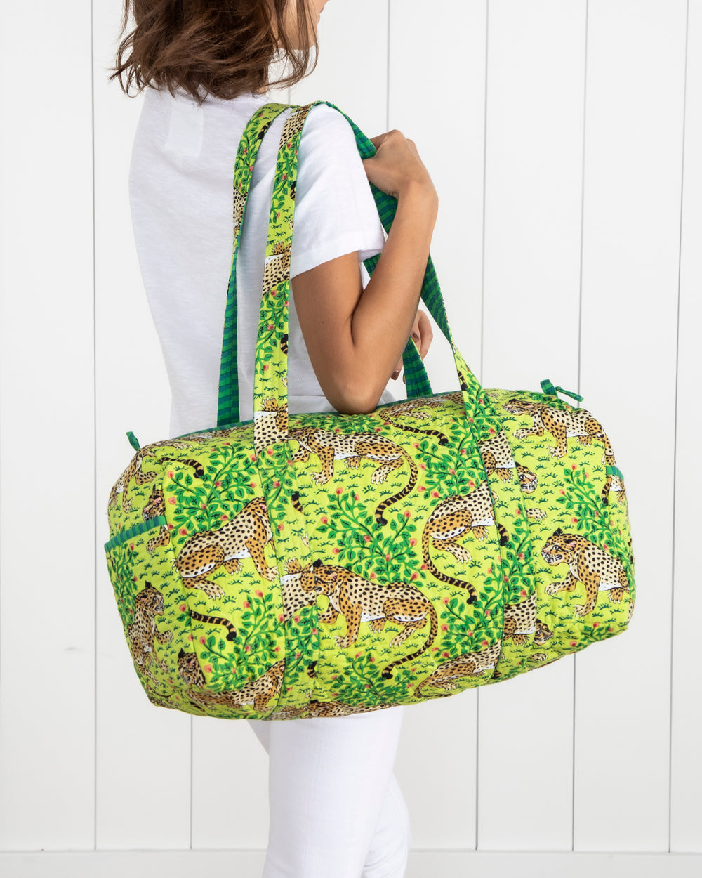 Bagheera - Quilted Duffle Bag - Green Apple - Printfresh