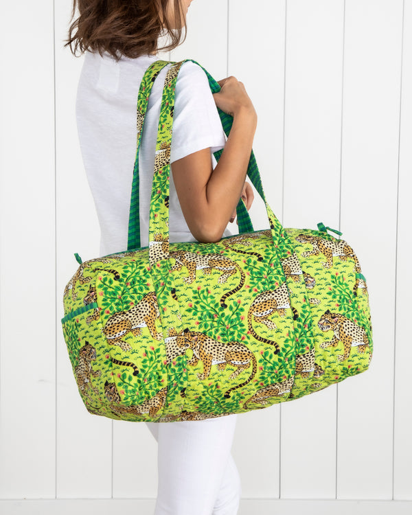 Bagheera - Quilted Duffle Bag - Green Apple - Printfresh