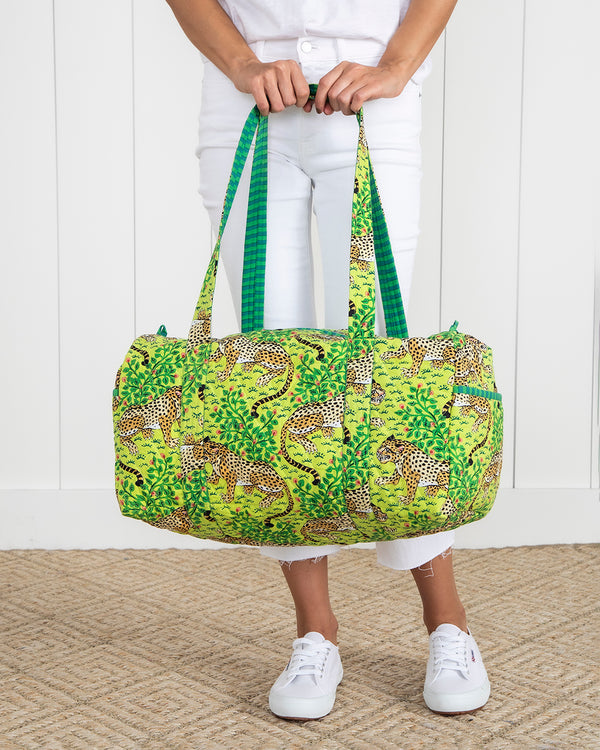 Bagheera - Quilted Duffle Bag - Green Apple - Printfresh