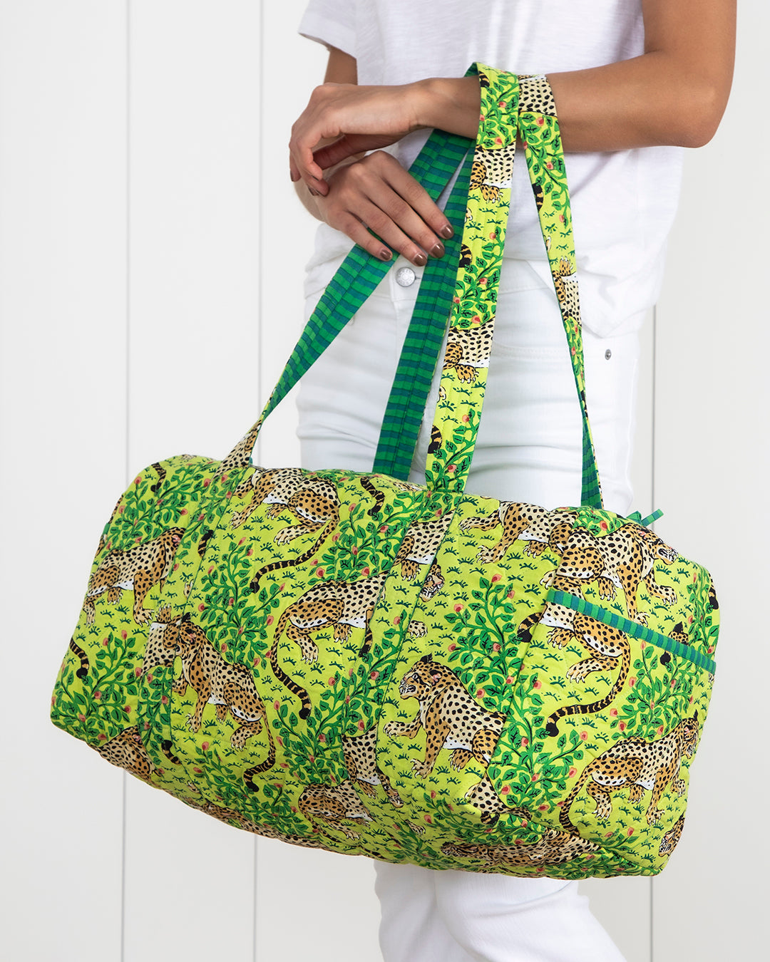 Bagheera - Quilted Duffle Bag - Green Apple - Printfresh