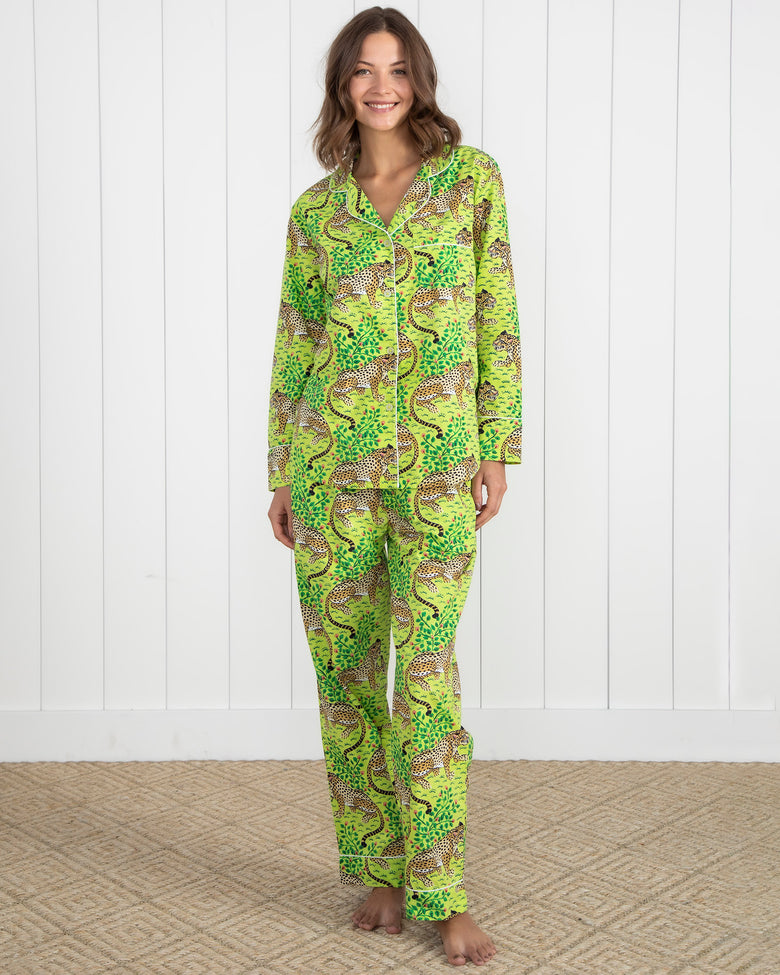 Bagheera - Long Sleep Set - Green Apple - Printfresh