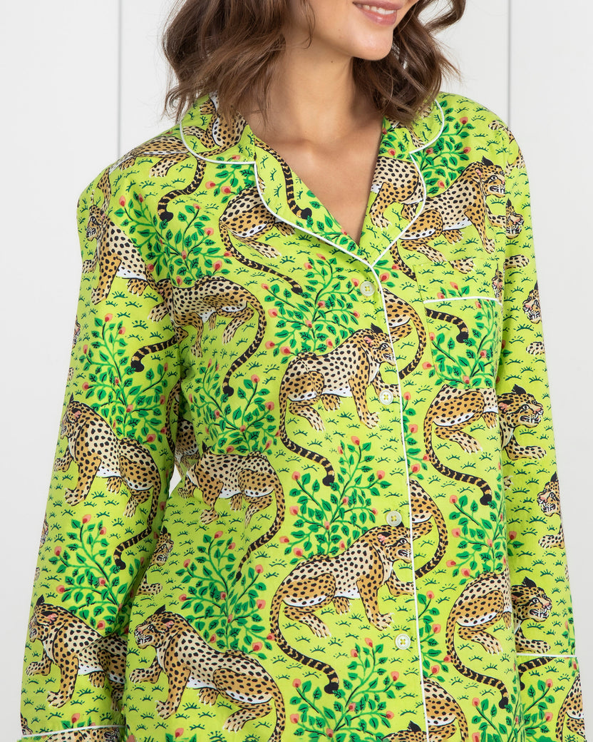 Bagheera - Long Sleep Set - Green Apple - Printfresh