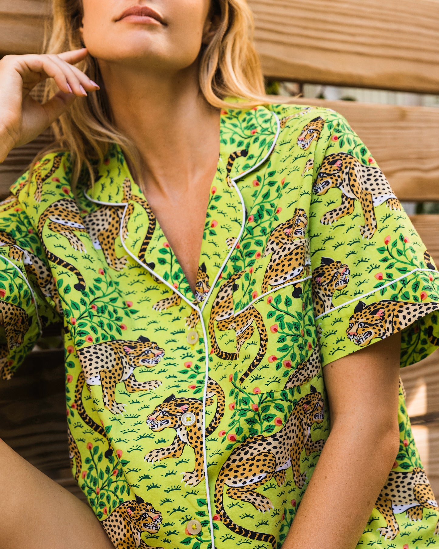 Bagheera - Short Sleep Set - Green Apple - Printfresh