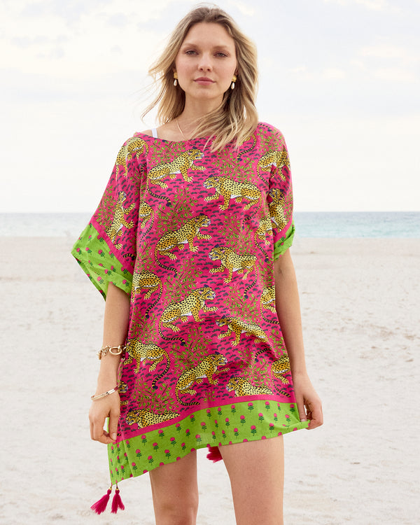 Bagheera - Cabana Club Cover-Up - Hot Pink - Printfresh