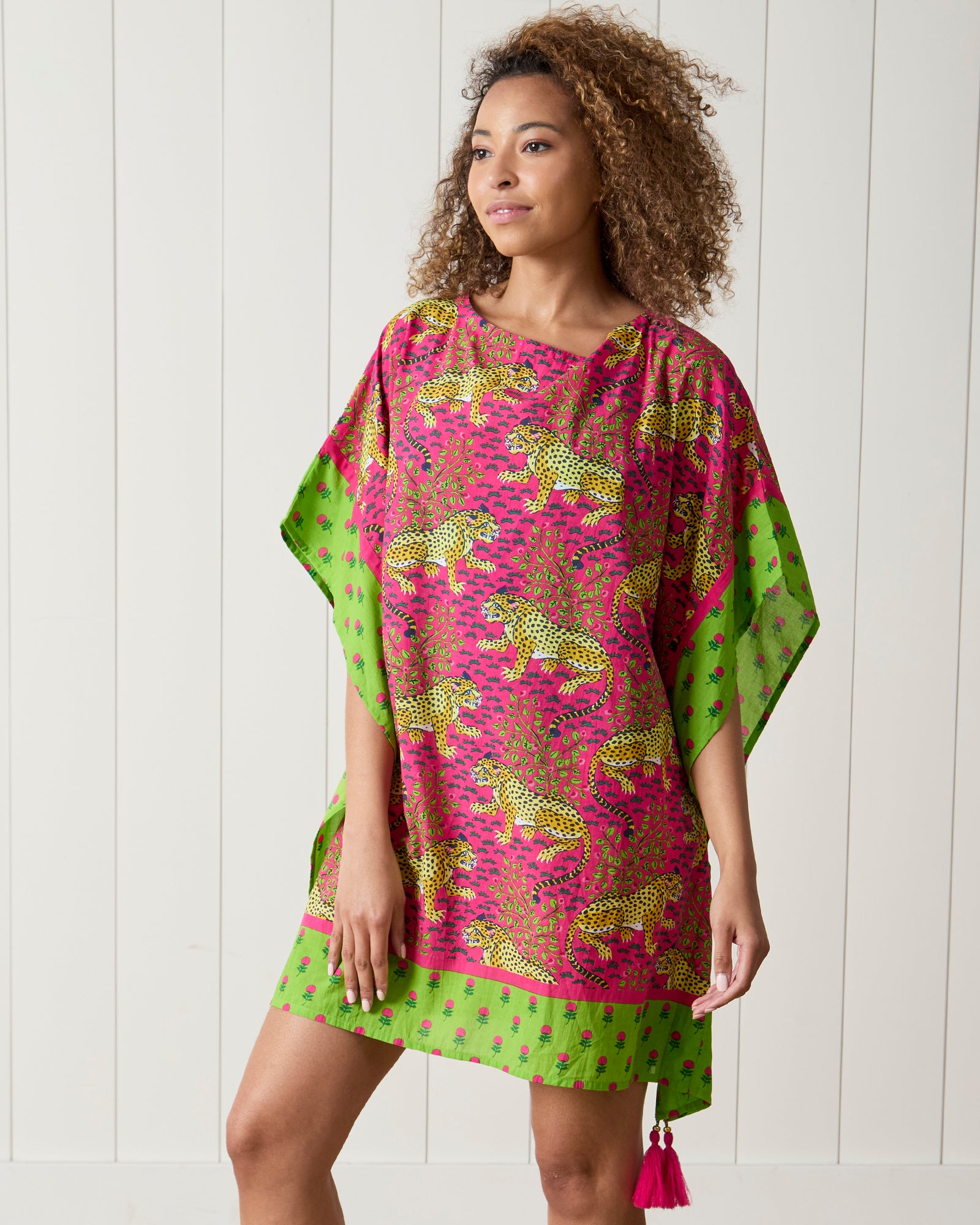 Bagheera - Cabana Club Cover-Up - Hot Pink - Printfresh