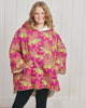 Bagheera - Youth Quilted Sherpa Poncho - Hot Pink - Printfresh