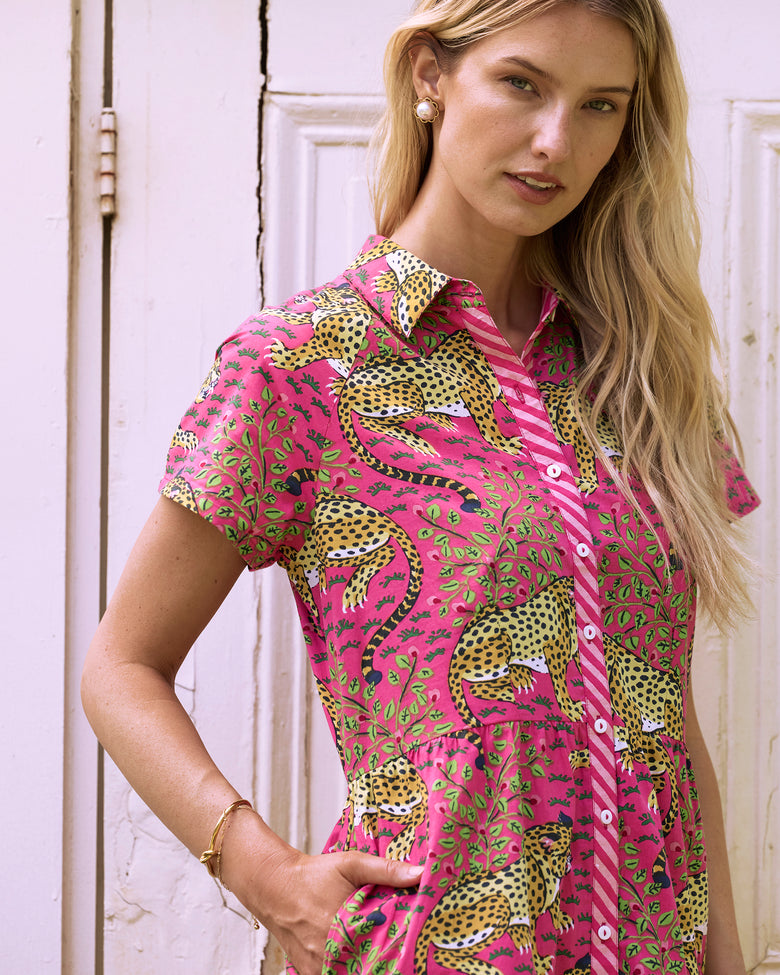 Bagheera - Easy Elegance Dress - Hot Pink - Printfresh