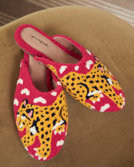 Bagheera - Tufted Slippers - Hot Pink - Printfresh