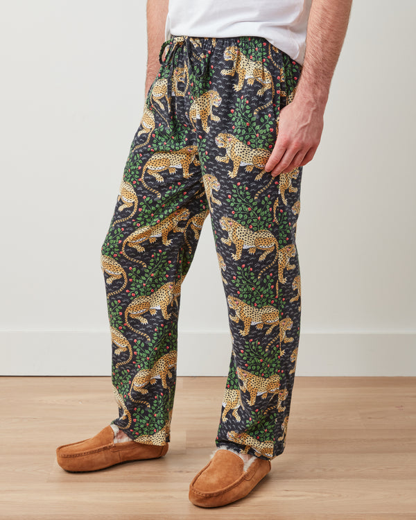 Bagheera - Men's Flannel PJ Pants - Ink - Printfresh