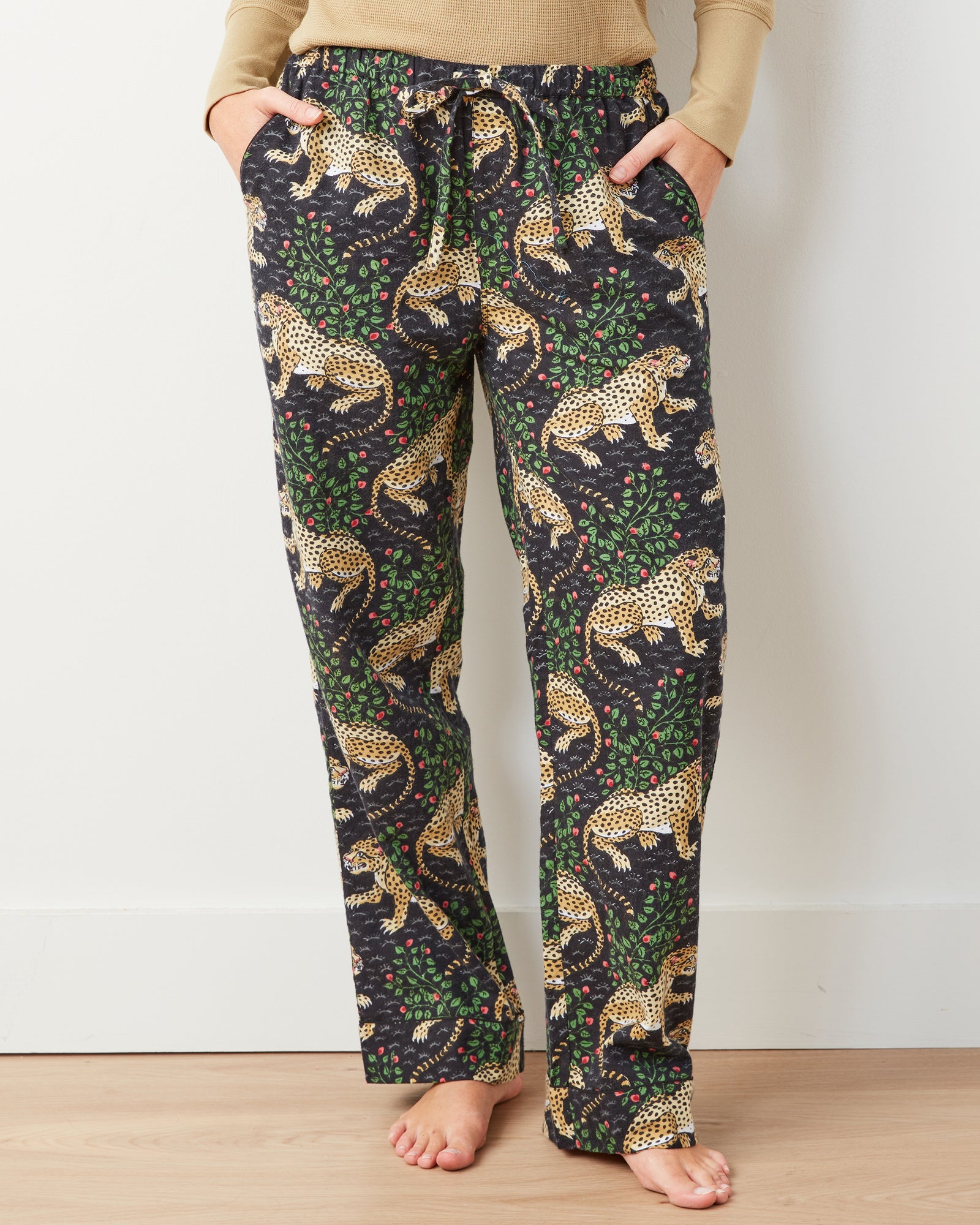 Bagheera - Lightweight Flannel PJ Pants - Ink - Printfresh