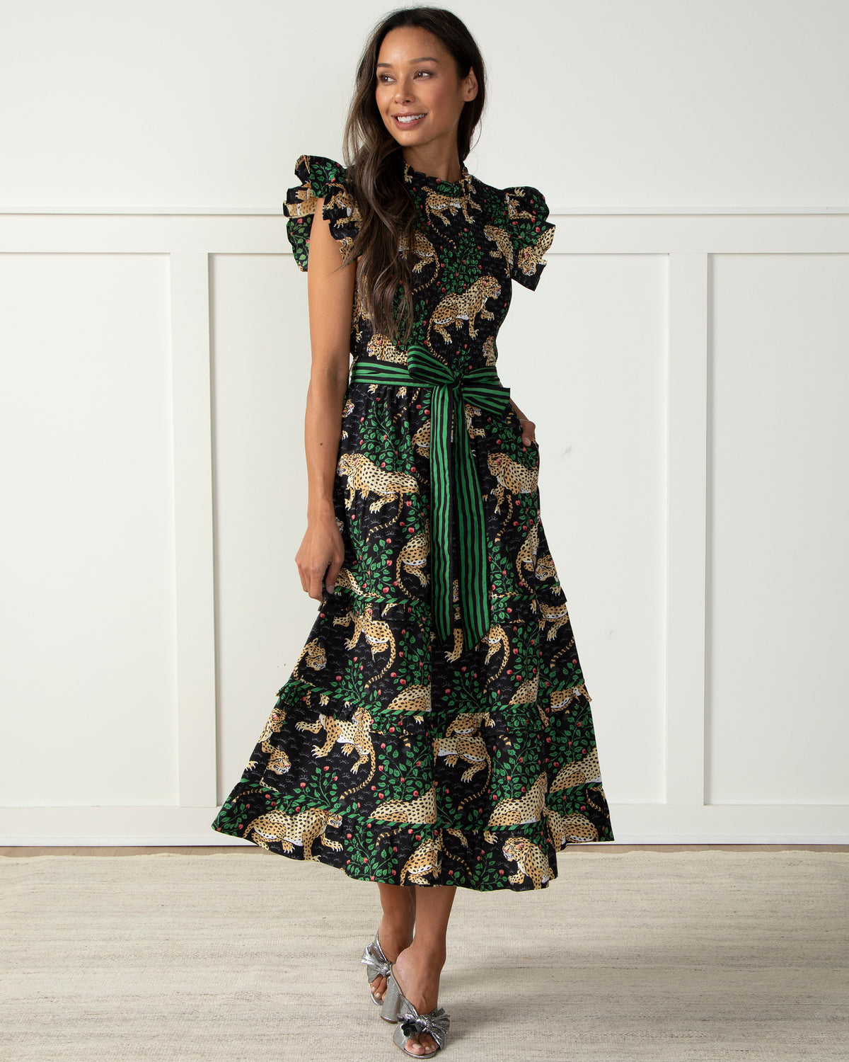 Bagheera - Ready to Ruffle Dress - Ink - Printfresh