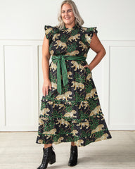 Bagheera - Ready to Ruffle Dress - Ink - Printfresh