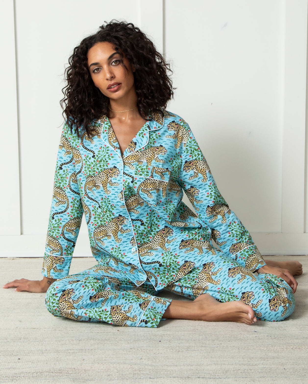 Bagheera - Petite Long PJ Set - Something Blue - Printfresh