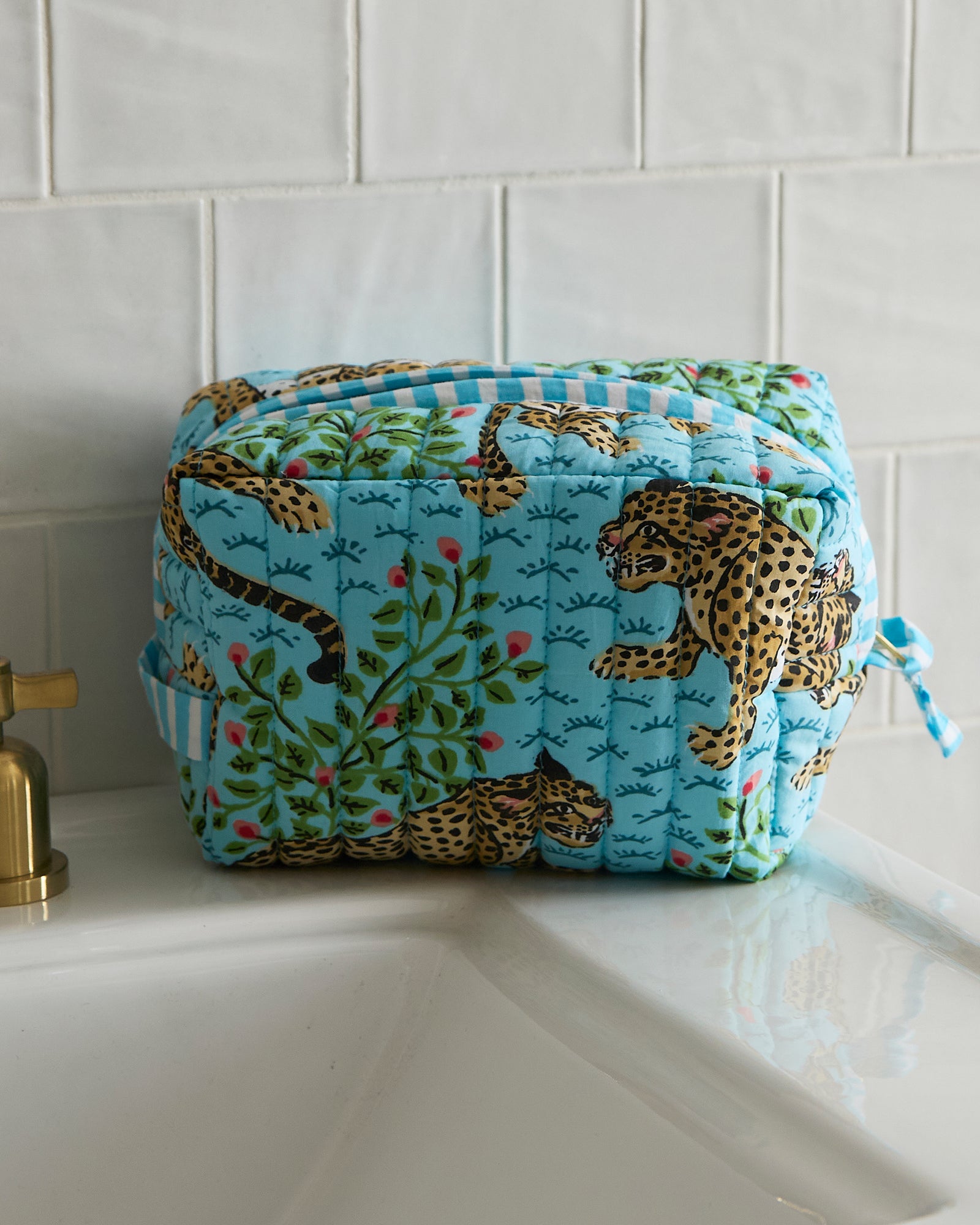 Bagheera - Quilted Pouch - Something Blue - Printfresh