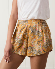 Bagheera - Satin Sweet Dreams Shorts - Tobacco - Printfresh