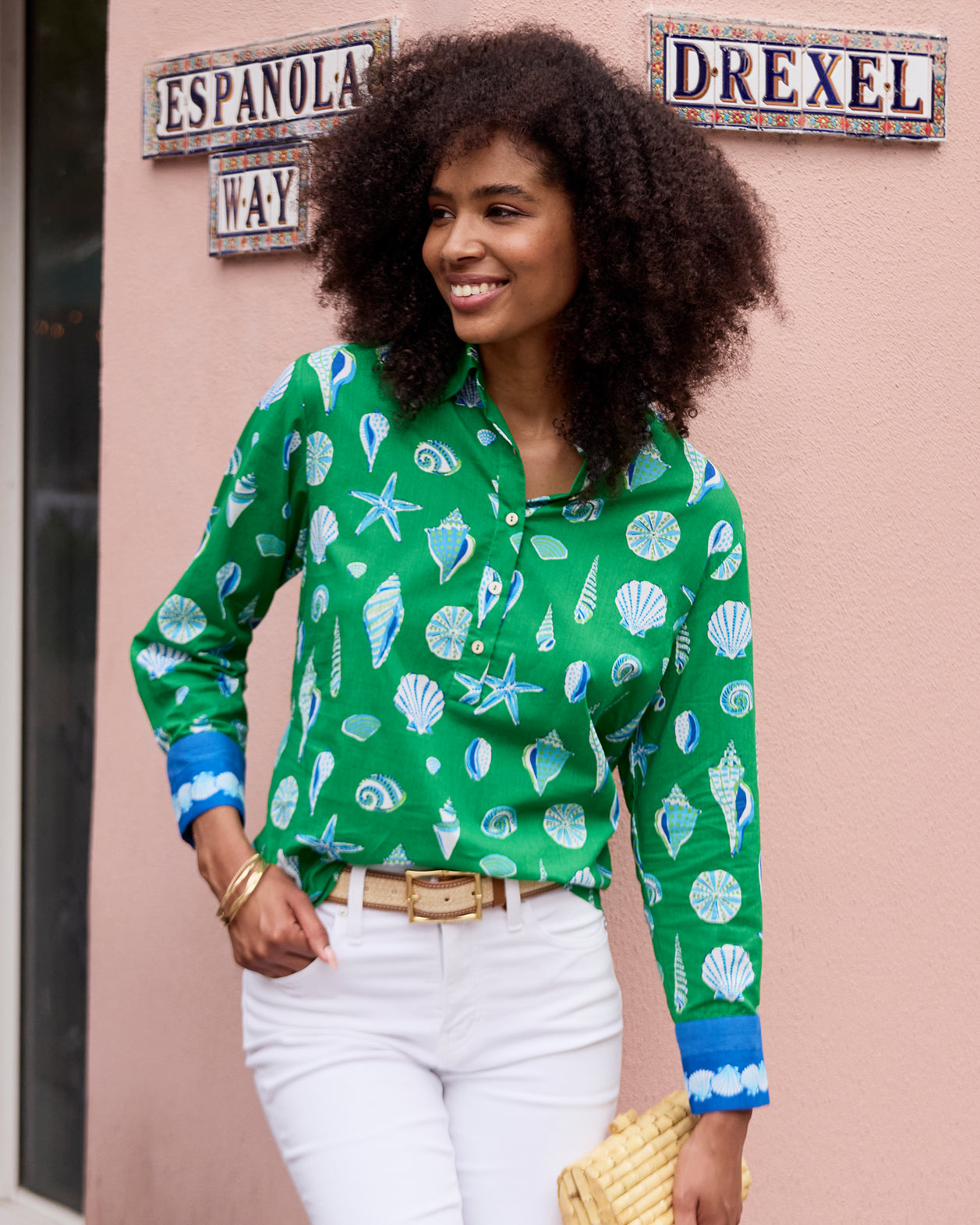 Beachcomber - Basic Bliss Blouse - Golf Greens - Printfresh