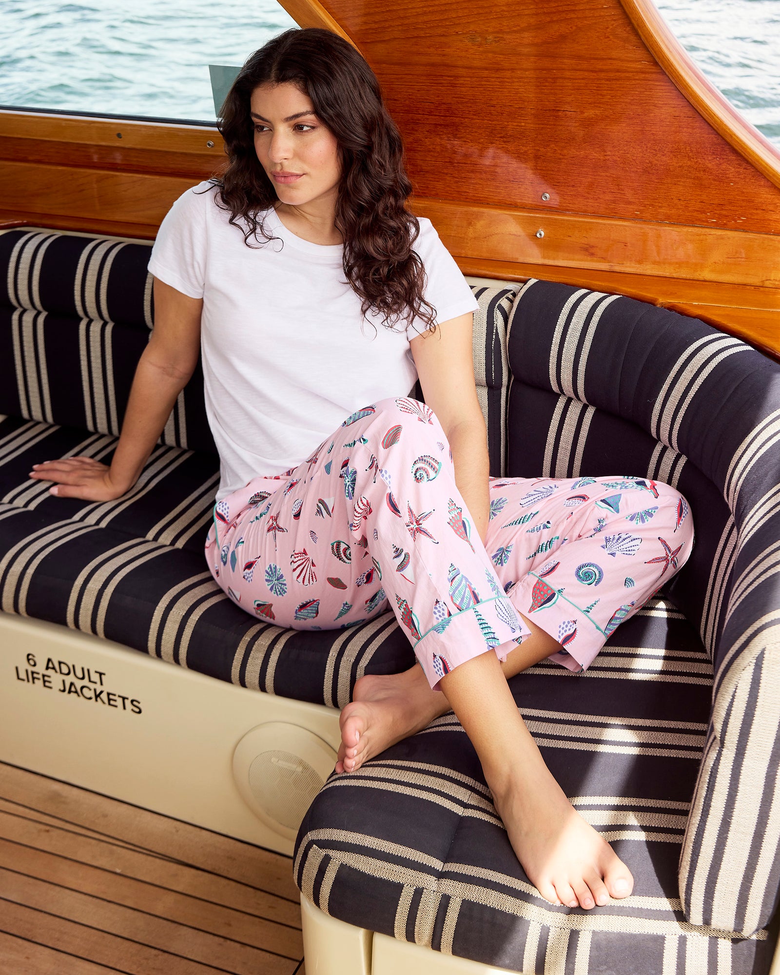 Beachcomber - Petite PJ Pants - Pink Sand - Printfresh