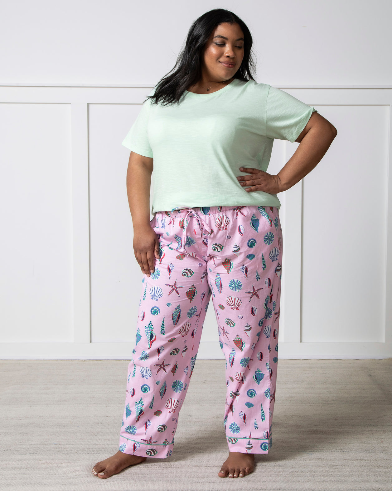 Beachcomber - Petite PJ Pants - Pink Sand - Printfresh