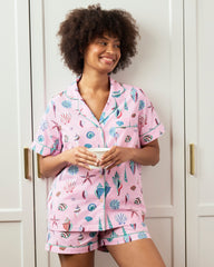 Beachcomber  - Short PJ Set - Pink Sand - Printfresh