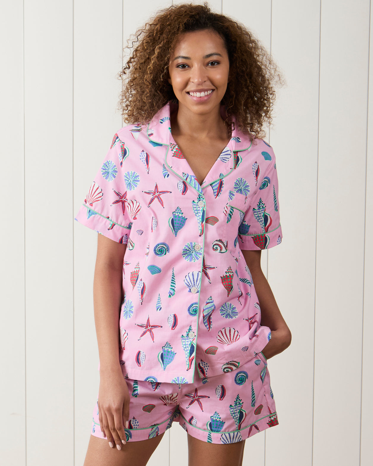 Beachcomber  - Short PJ Set - Pink Sand - Printfresh