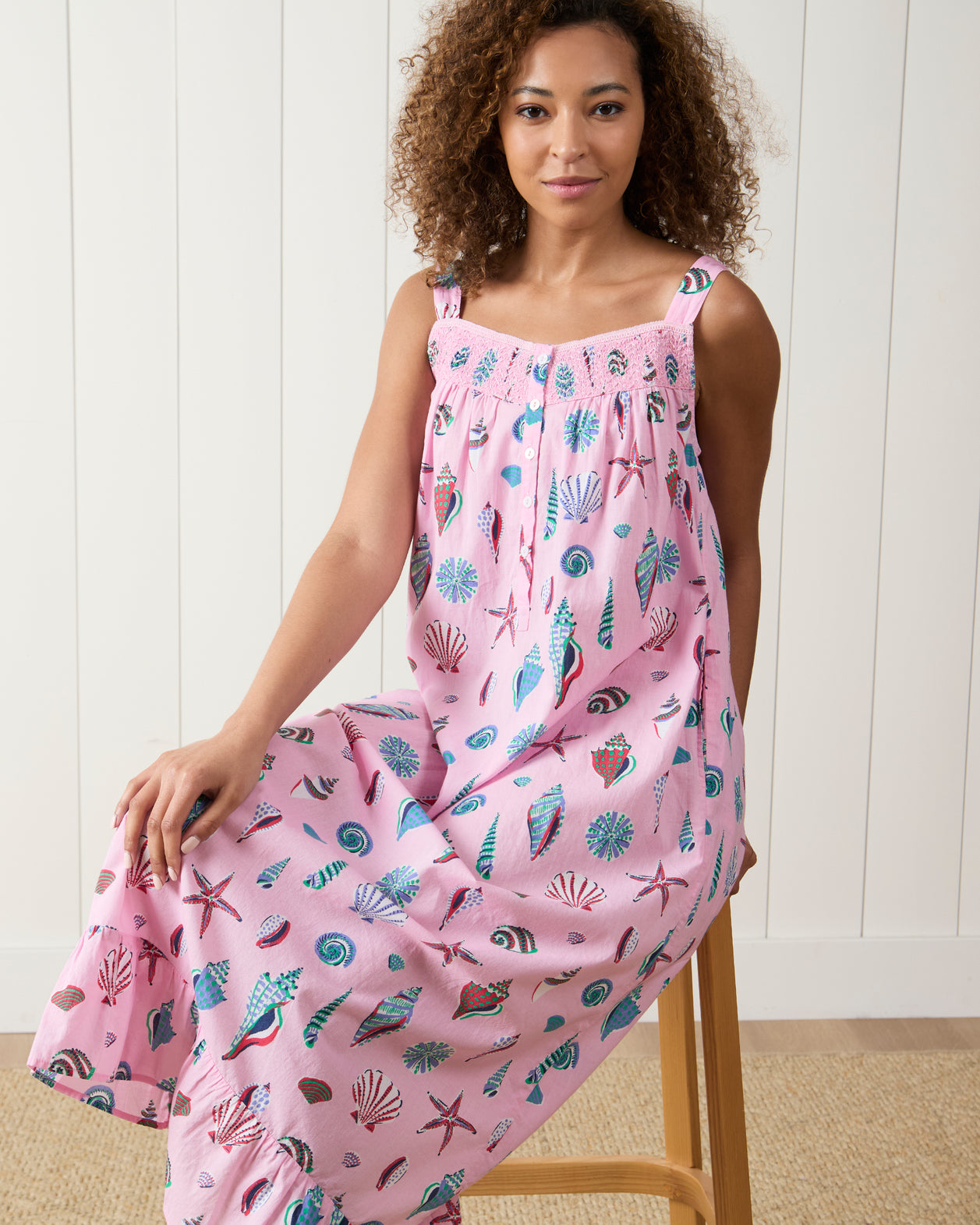 Beachcomber - Starlit Sky Nightgown - Pink Sand - Printfresh